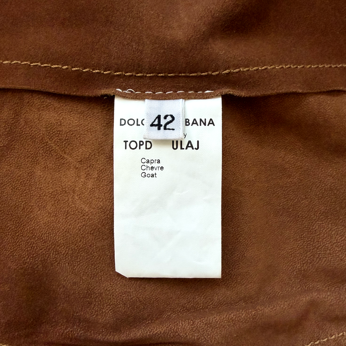 Dolce & Gabbana SS 2001 Suede Top