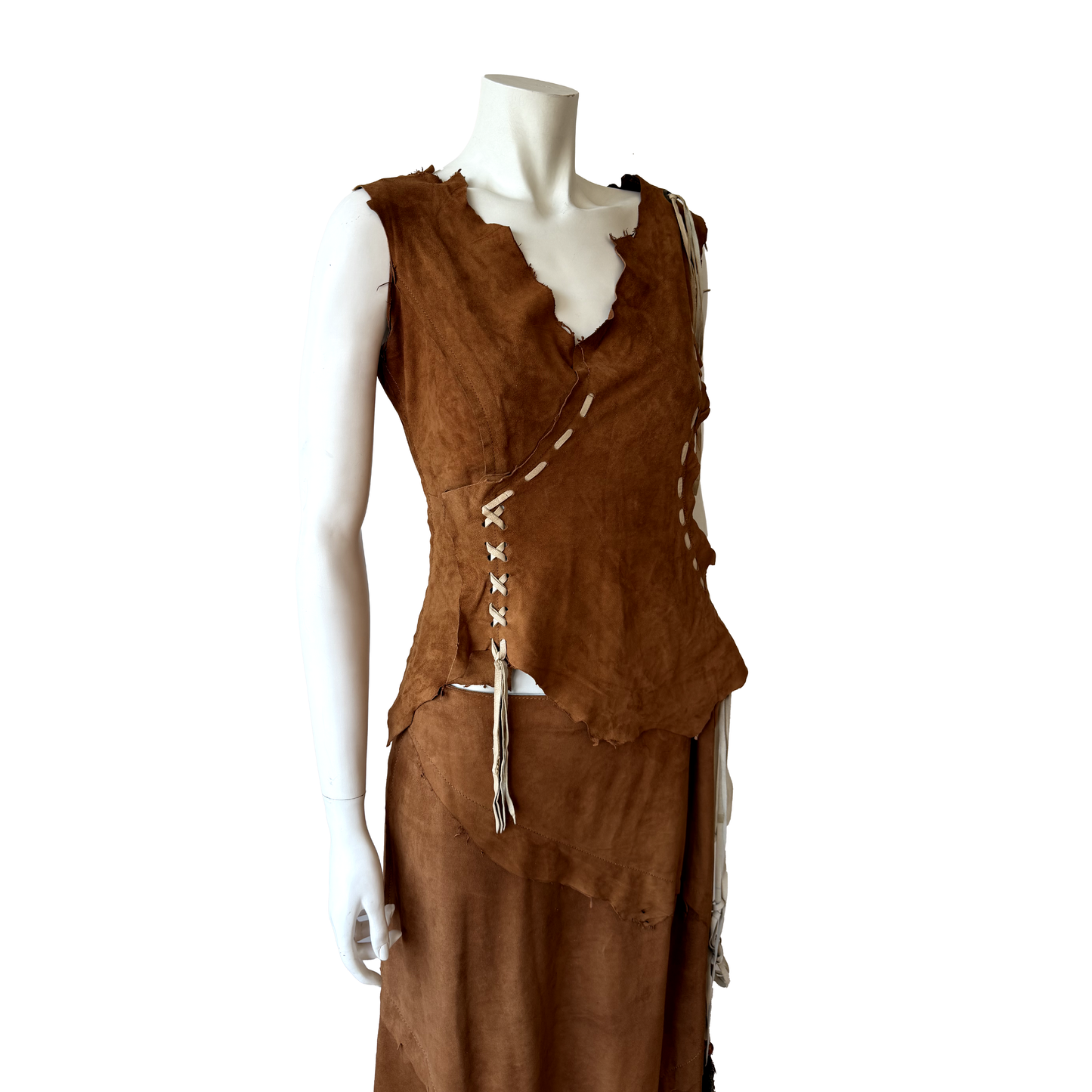 Dolce & Gabbana SS 2001 Suede Ensemble