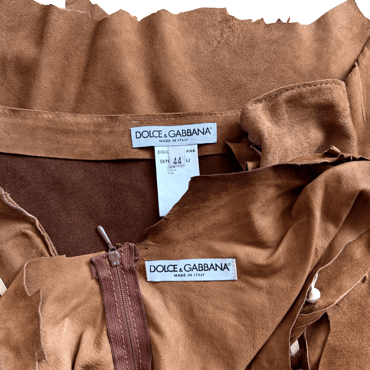 Dolce & Gabbana SS 2001 Suede Ensemble