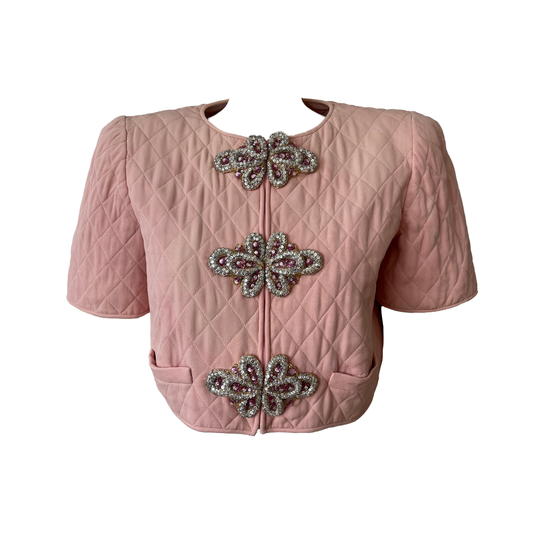 Valentino Couture Quilted Silk Jacket