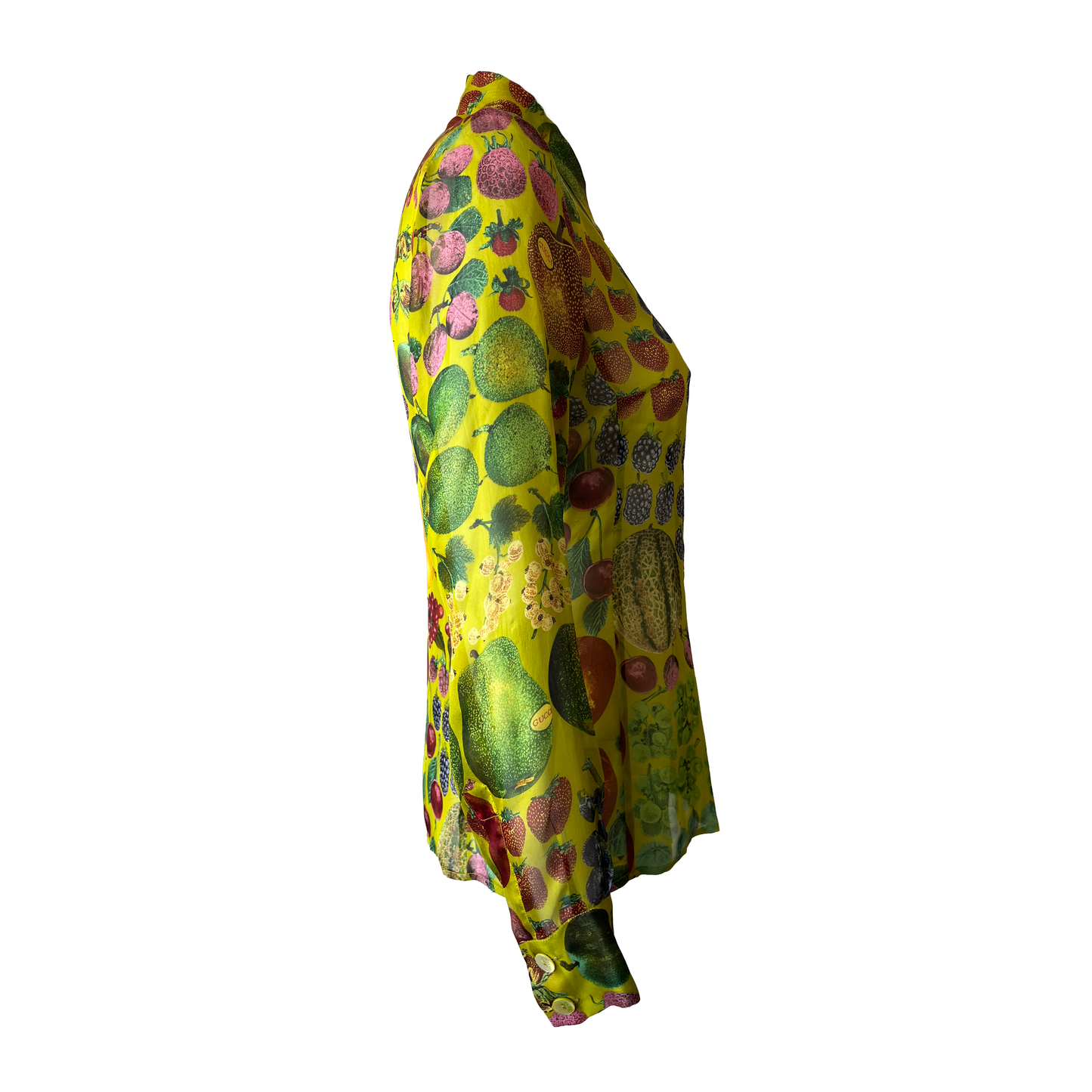 Gucci by Tom Ford SS 1996 Fruit Printed Silk Shirt