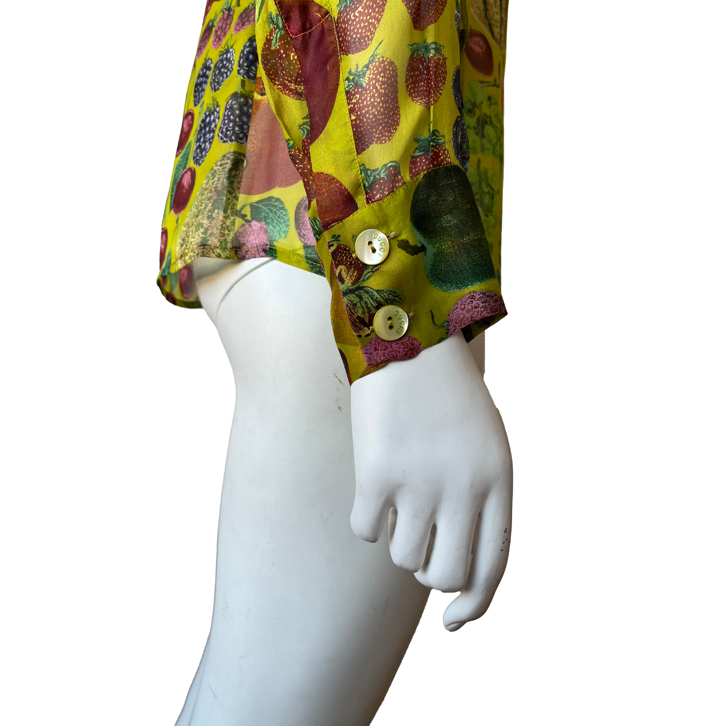 Gucci by Tom Ford SS 1996 Fruit Printed Silk Shirt