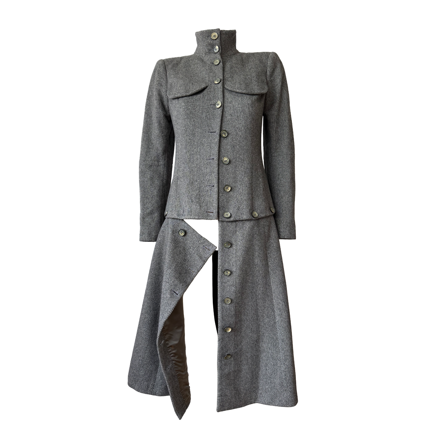 Alexander McQueen Cashmere Convertible Coat