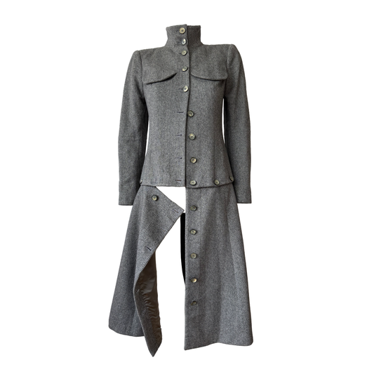 Alexander McQueen Cashmere Convertible Coat