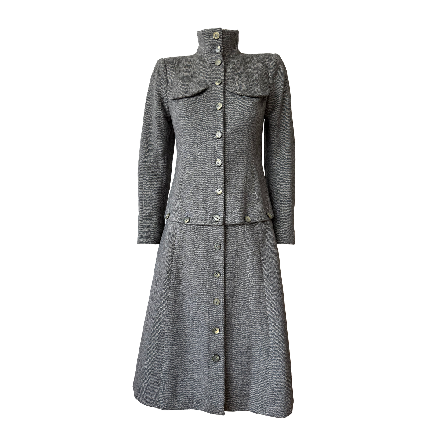 Alexander McQueen Cashmere Convertible Coat