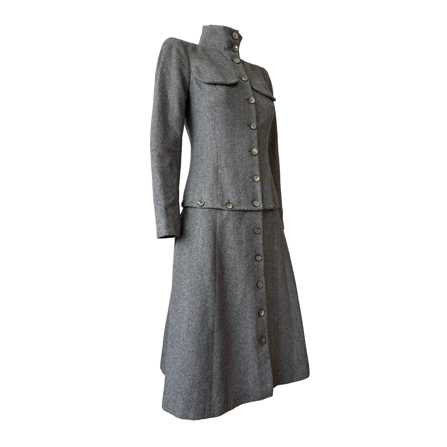 Alexander McQueen Cashmere Convertible Coat