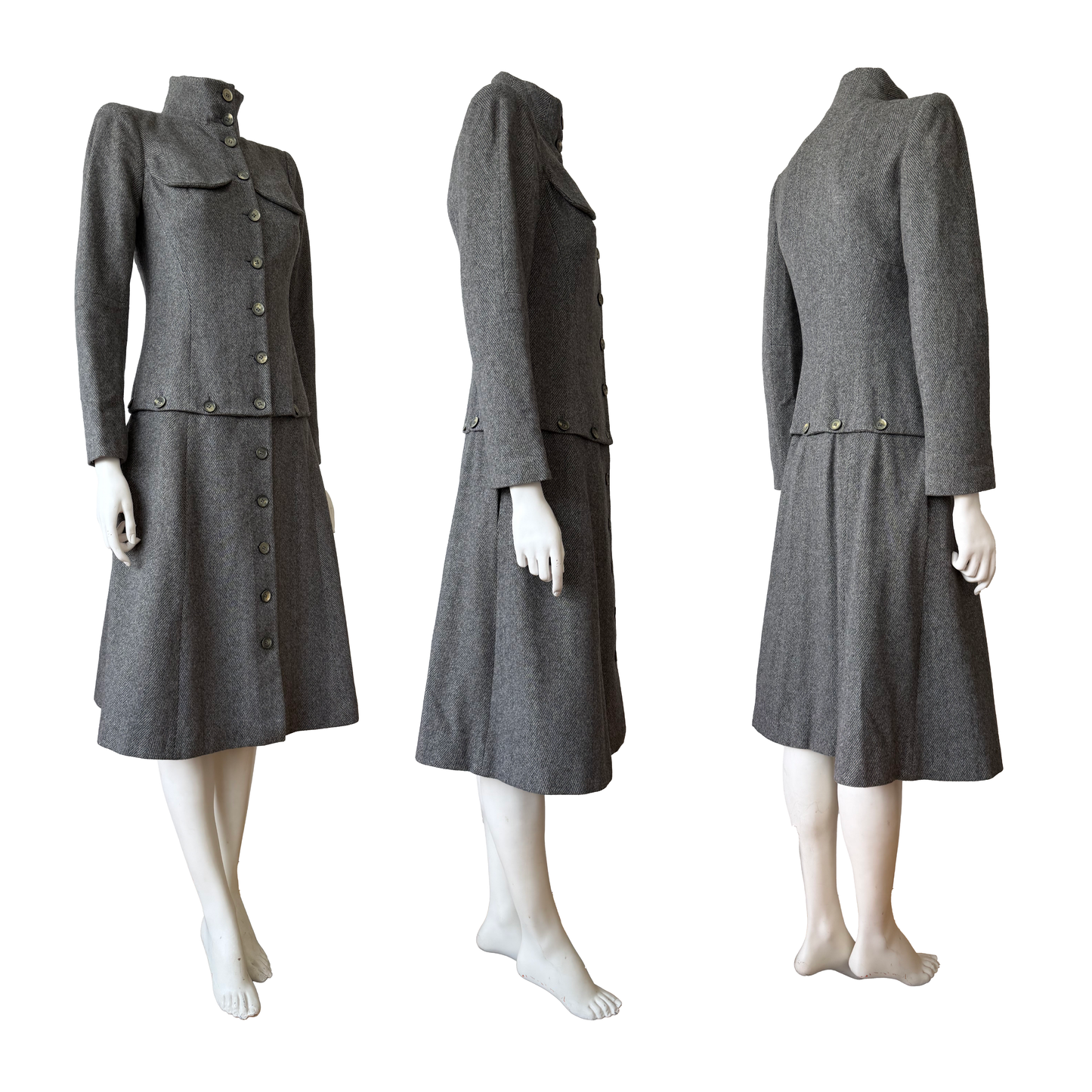 Alexander McQueen Cashmere Convertible Coat