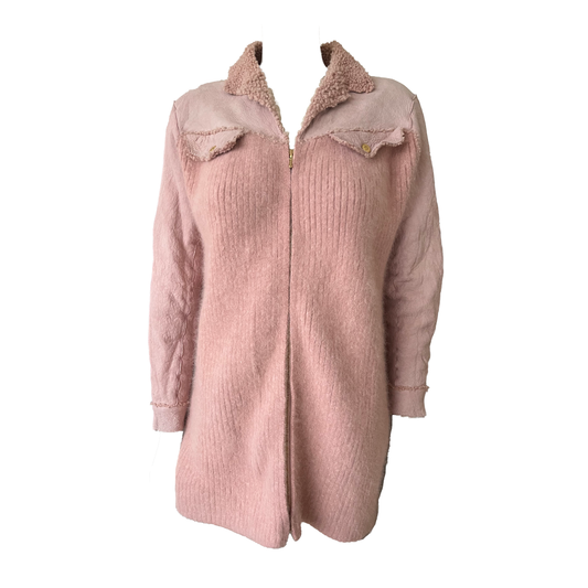 Christian Dior by John Galliano AW 2000 Pink Lamb & Angora Jacket
