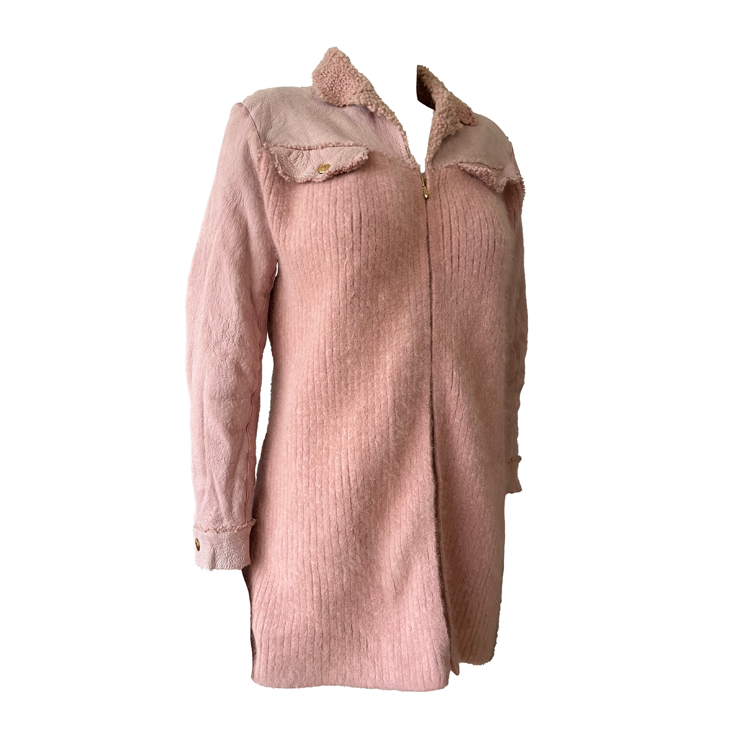 Christian Dior by John Galliano AW 2000 Pink Lamb & Angora Jacket