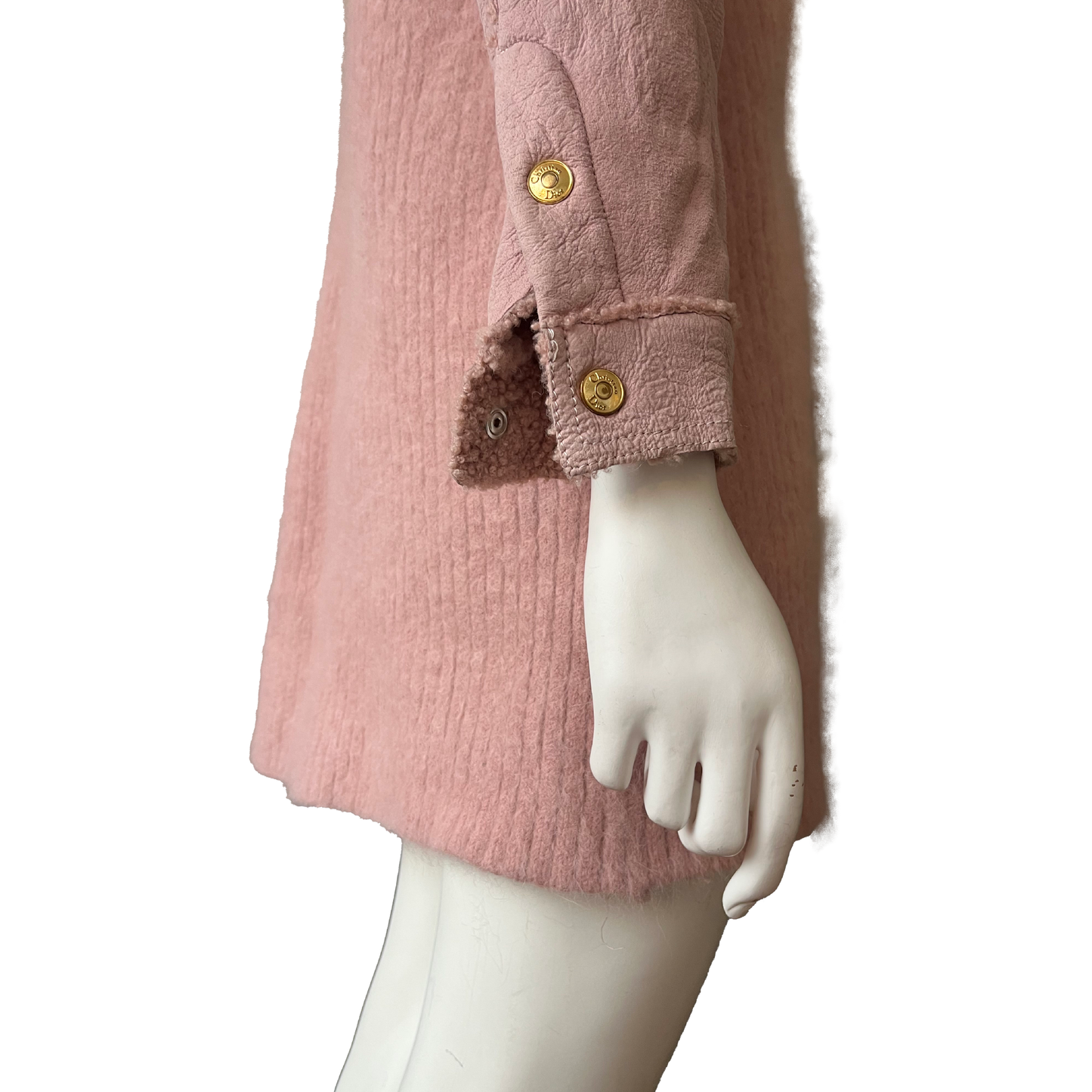 Christian Dior by John Galliano AW 2000 Pink Lamb & Angora Jacket