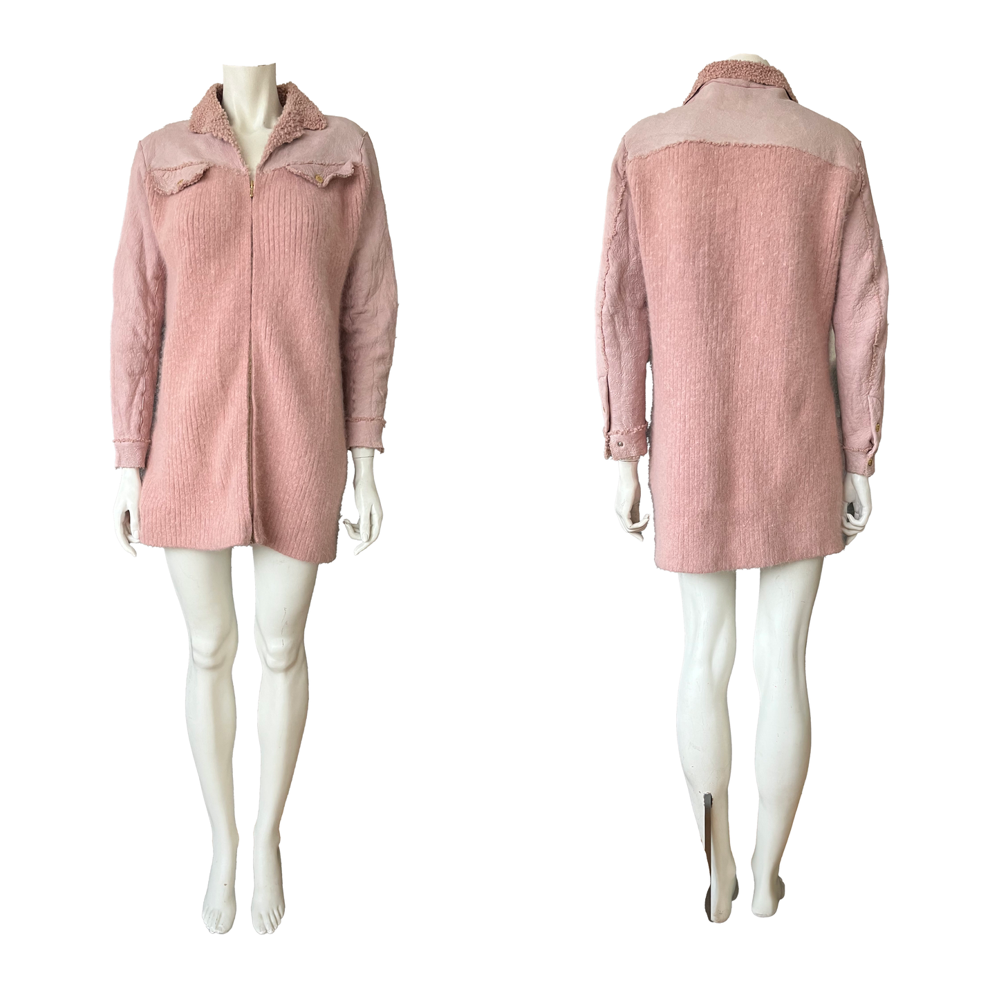 Christian Dior by John Galliano AW 2000 Pink Lamb & Angora Jacket