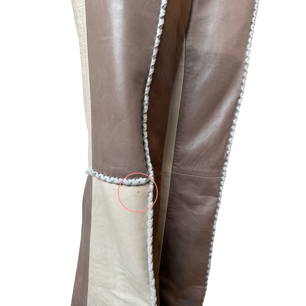 John Galliano 2002 Patchwork Leather Pants