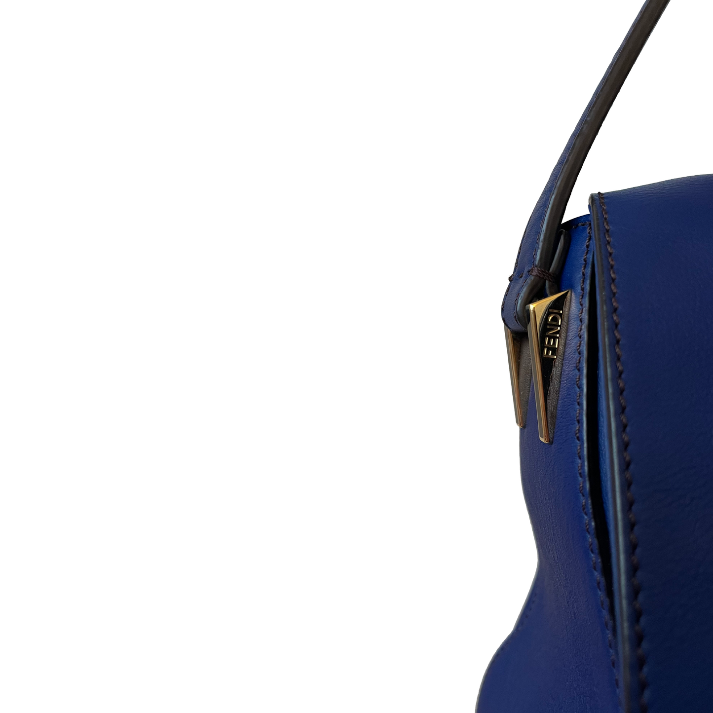 Fendi Blue Maxi Baguette Bag
