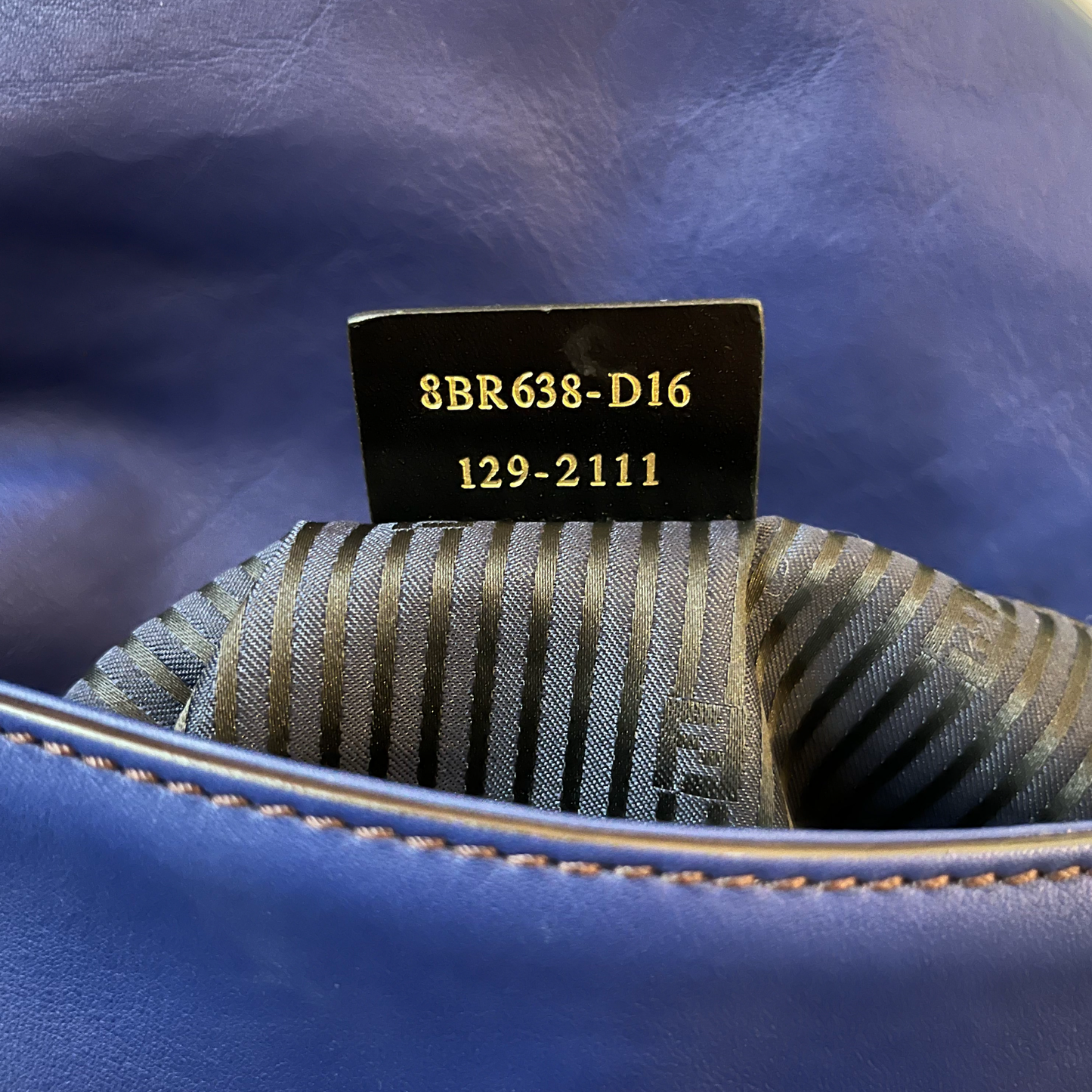 Fendi Blue Maxi Baguette Bag