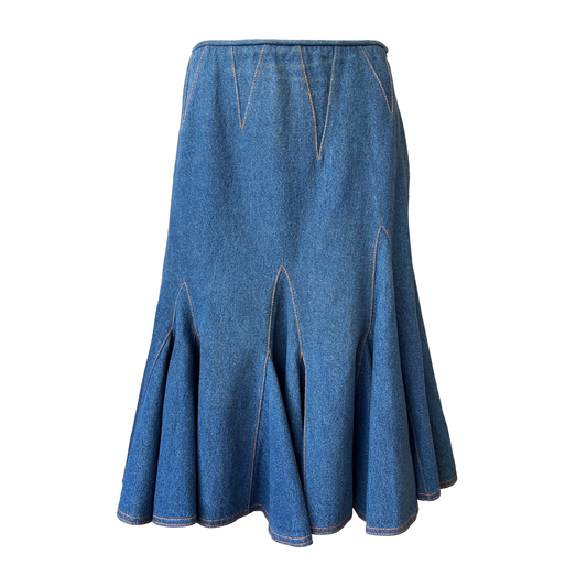 Christian Dior by John Galliano AW 2002 Denim Skirt