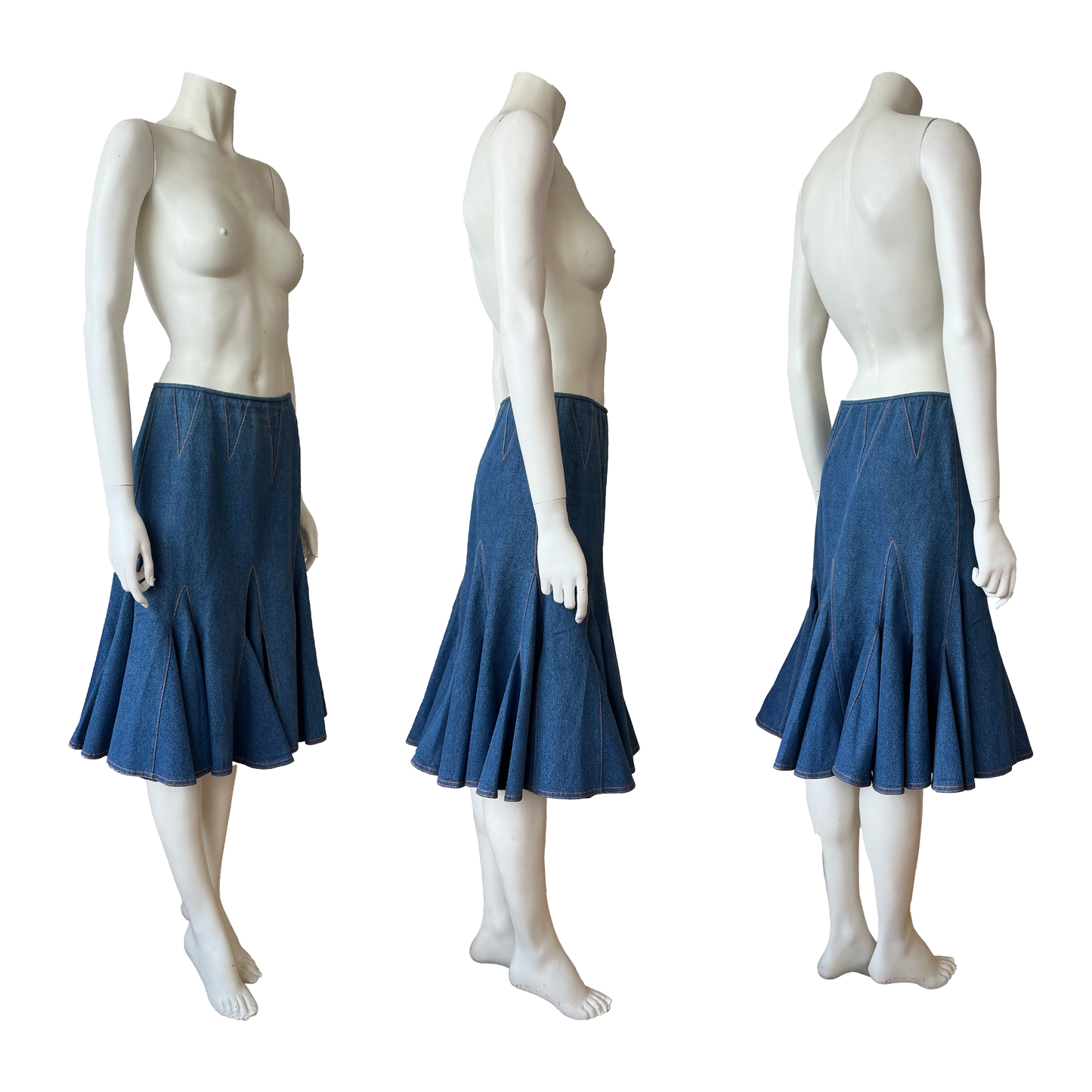 Christian Dior by John Galliano AW 2002 Denim Skirt