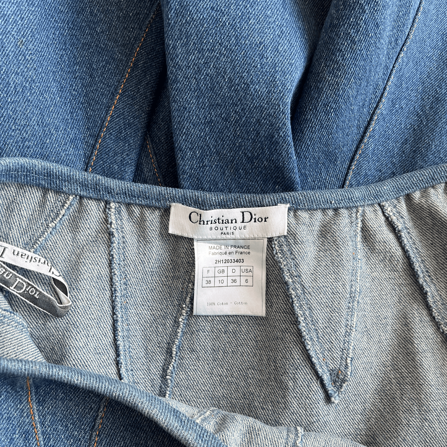 Christian Dior by John Galliano AW 2002 Denim Skirt