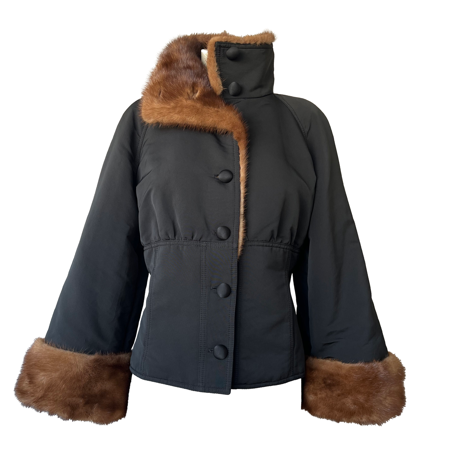 Valentino Mink Trim Jacket