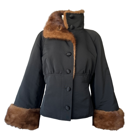 Valentino Mink Trim Jacket