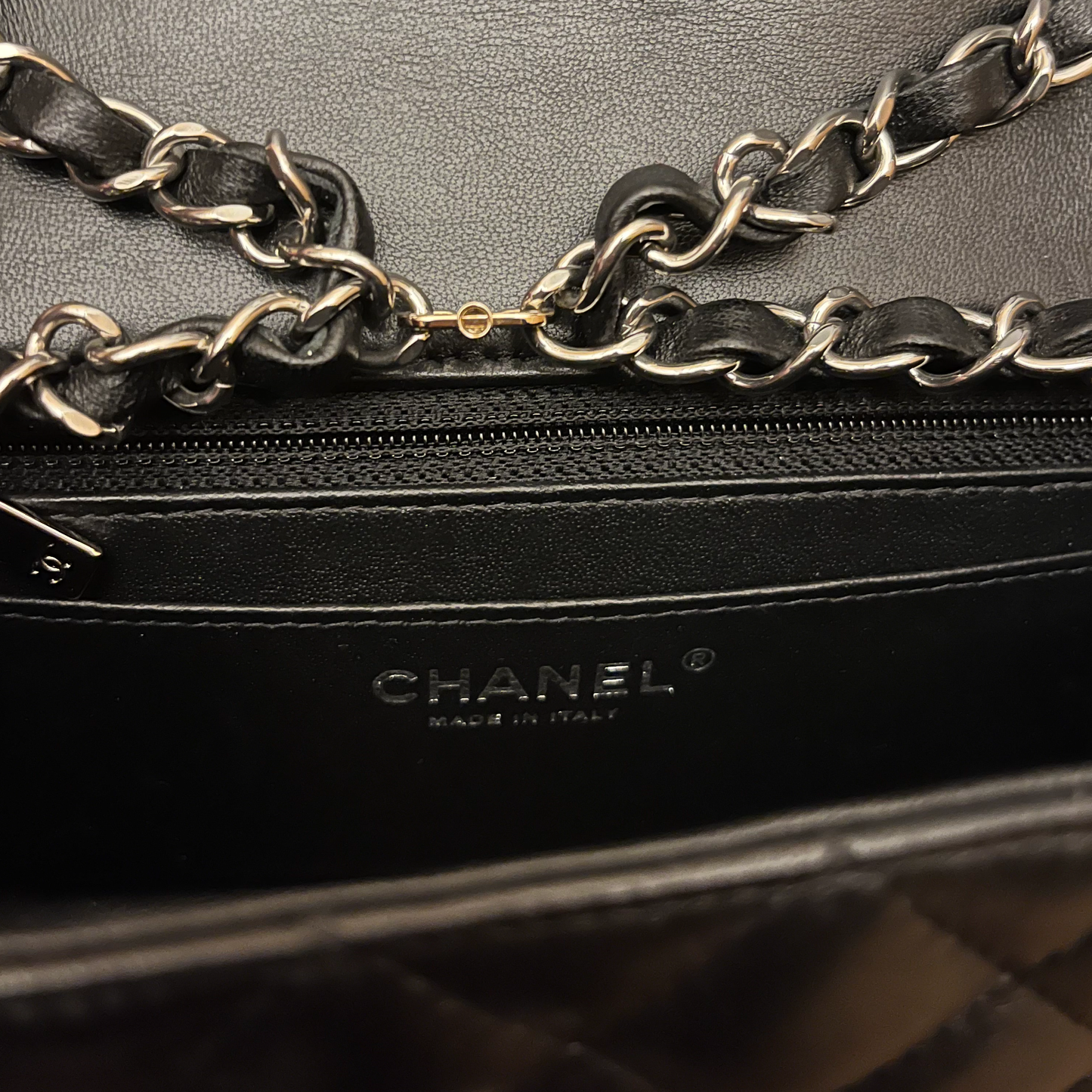 CHANEL 2021 Timeless Mini Lambskin Black Bag