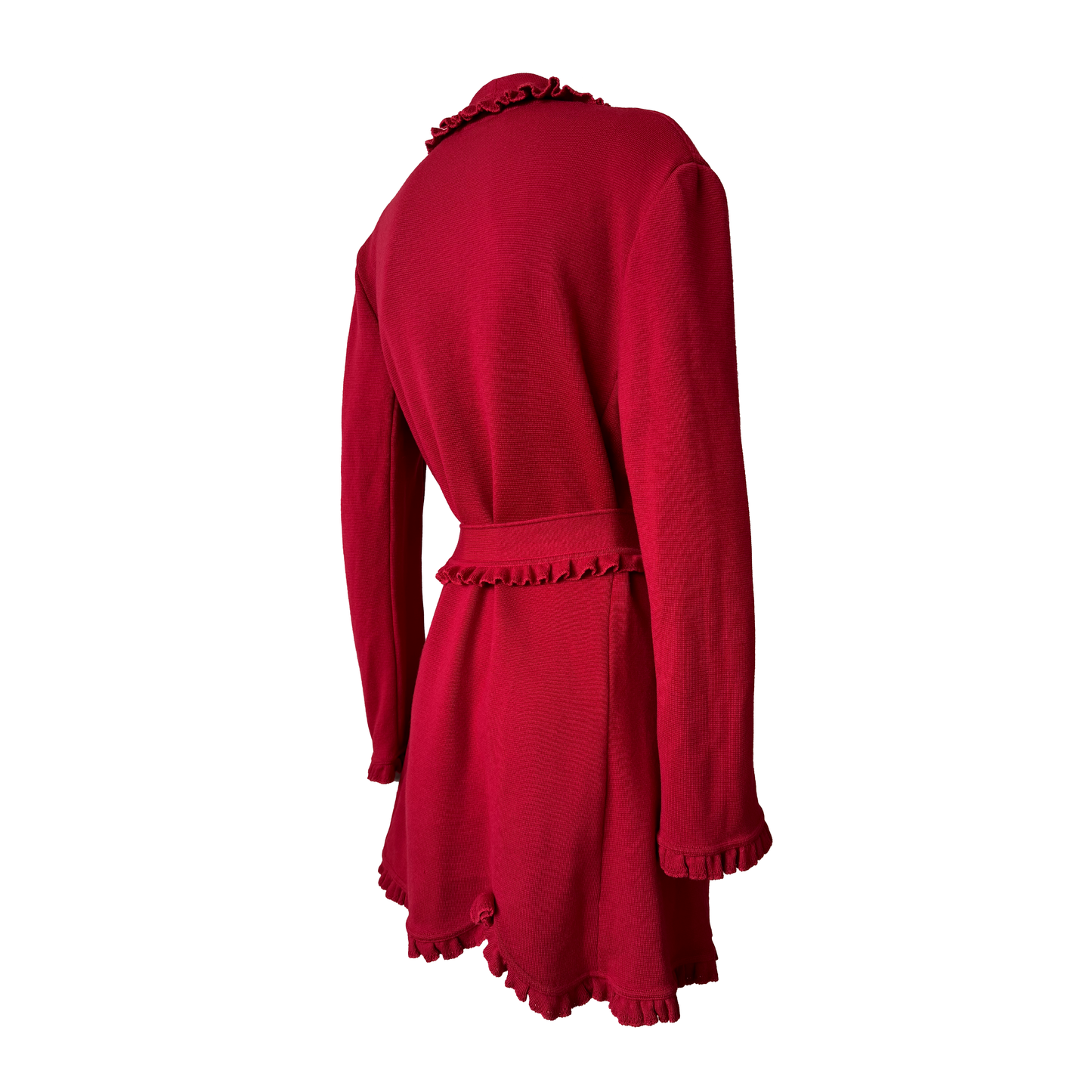 Givenchy by John Galliano AW 1996 Belted Ruffled Cardi-Coat