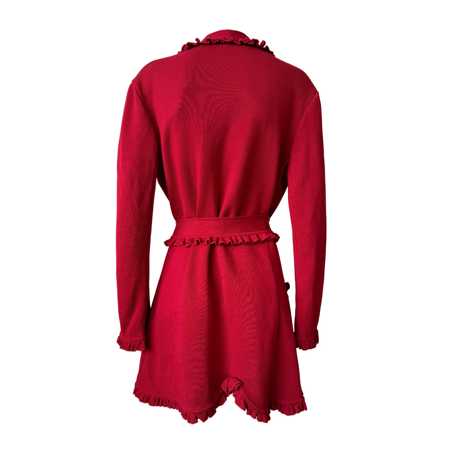 Givenchy by John Galliano AW 1996 Belted Ruffled Cardi-Coat