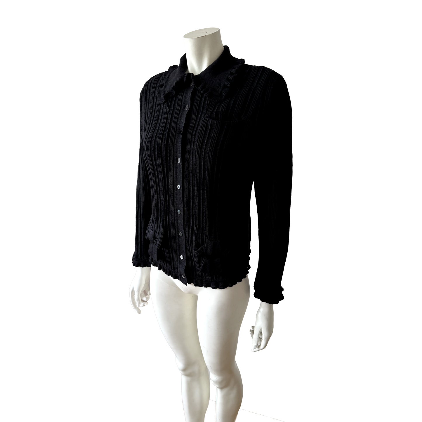 Givenchy by John Galliano AW 1996 Bow Ribbed Cardigan