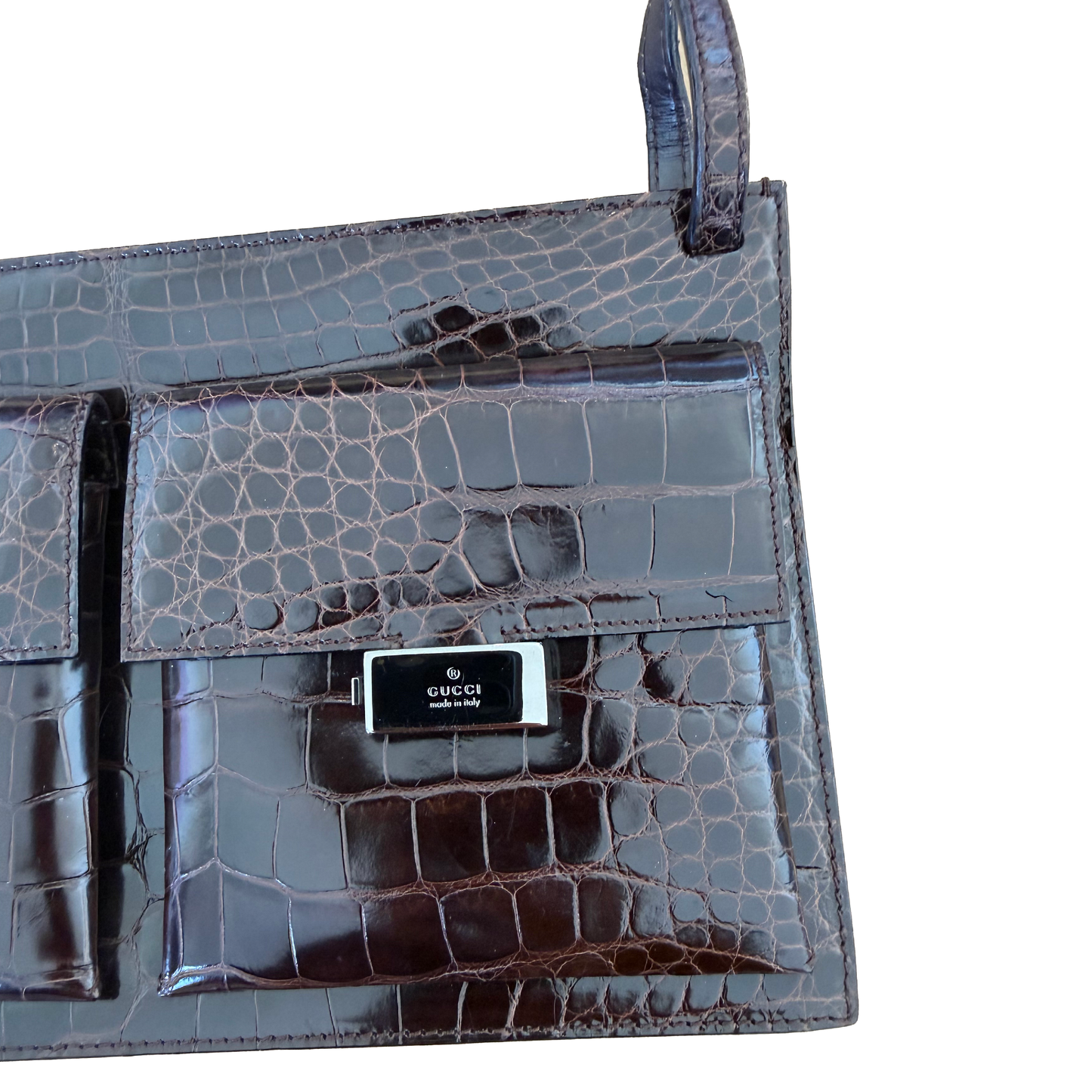 Gucci by Tom Ford Crocodile Shoulder Bag