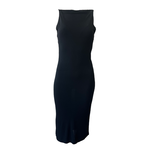 Yves Saint Laurent Rive Gauche 90s Black Dress