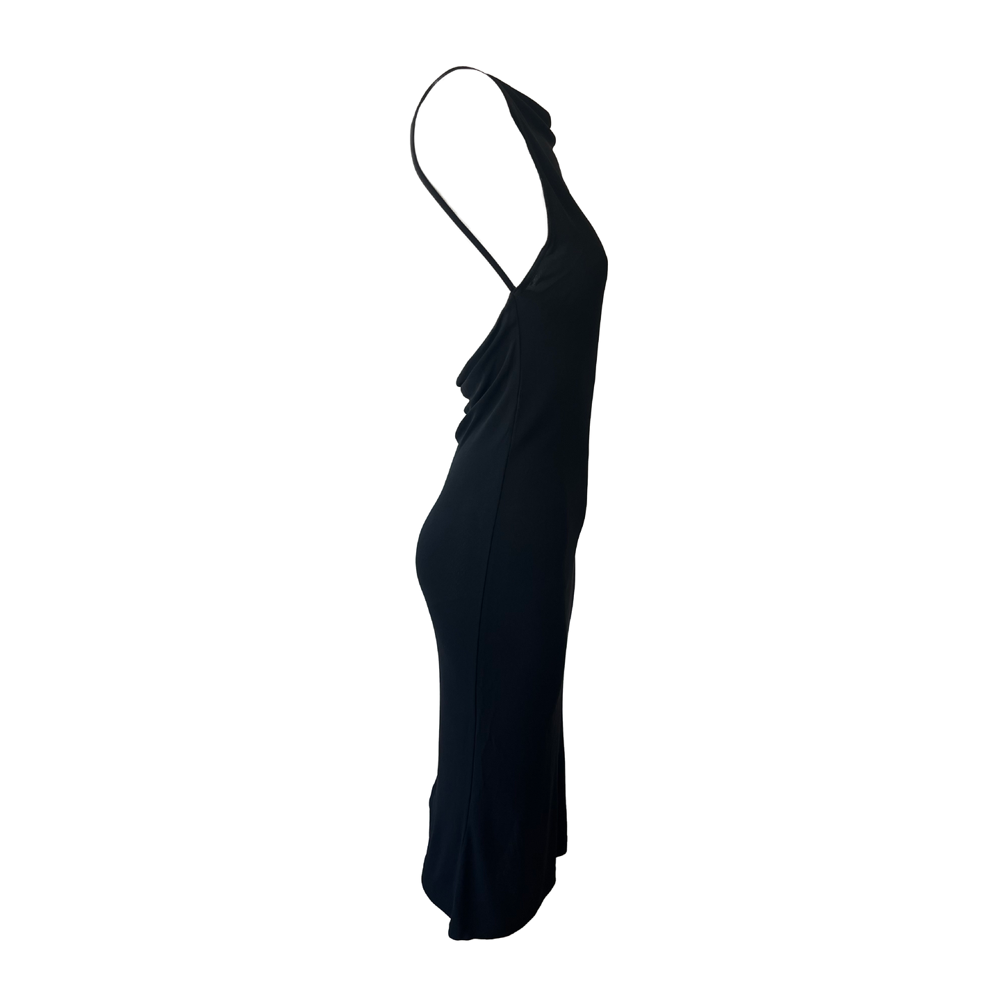 Yves Saint Laurent Rive Gauche 90s Black Dress