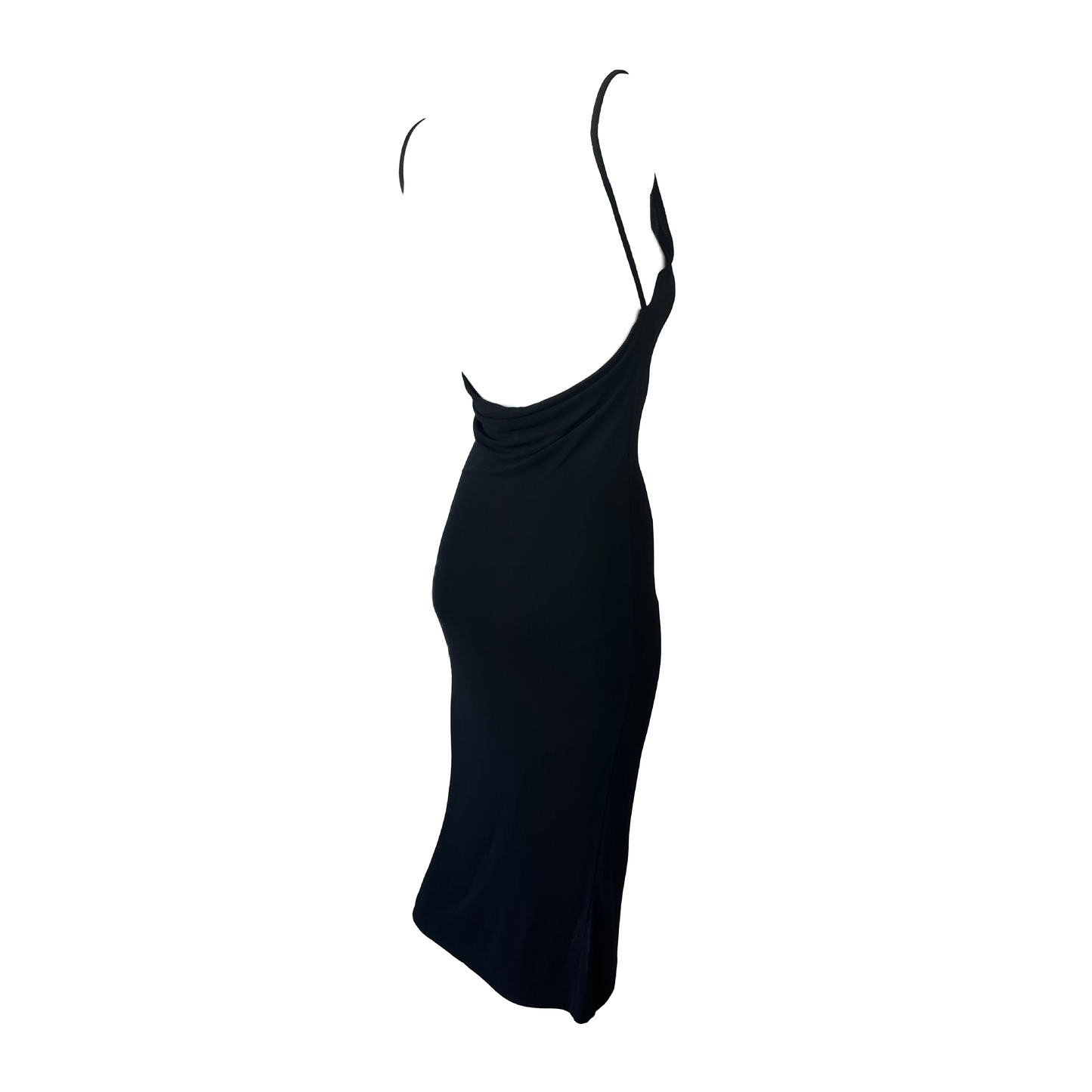 Yves Saint Laurent Rive Gauche 90s Black Dress