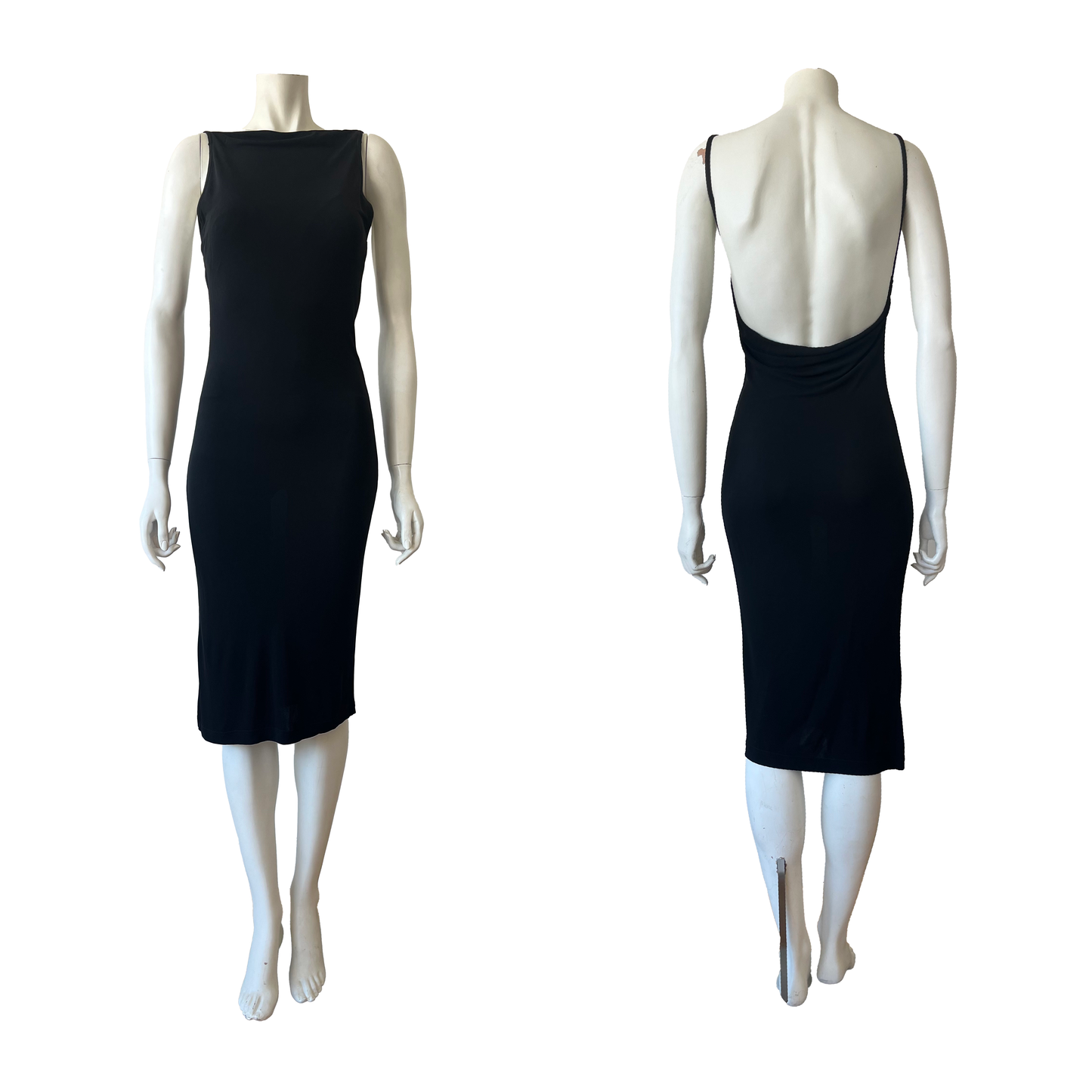 Yves Saint Laurent Rive Gauche 90s Black Dress