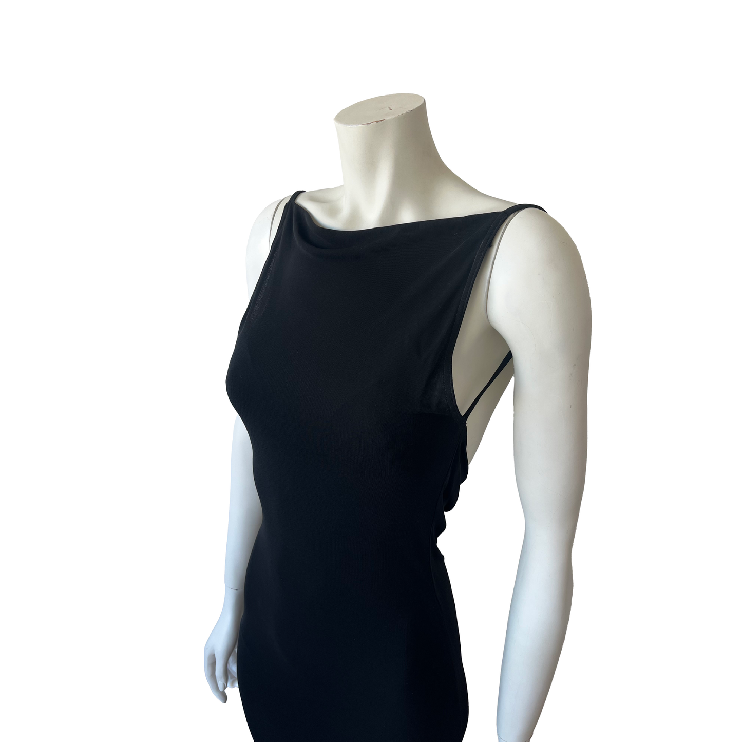 Yves Saint Laurent Rive Gauche 90s Black Dress