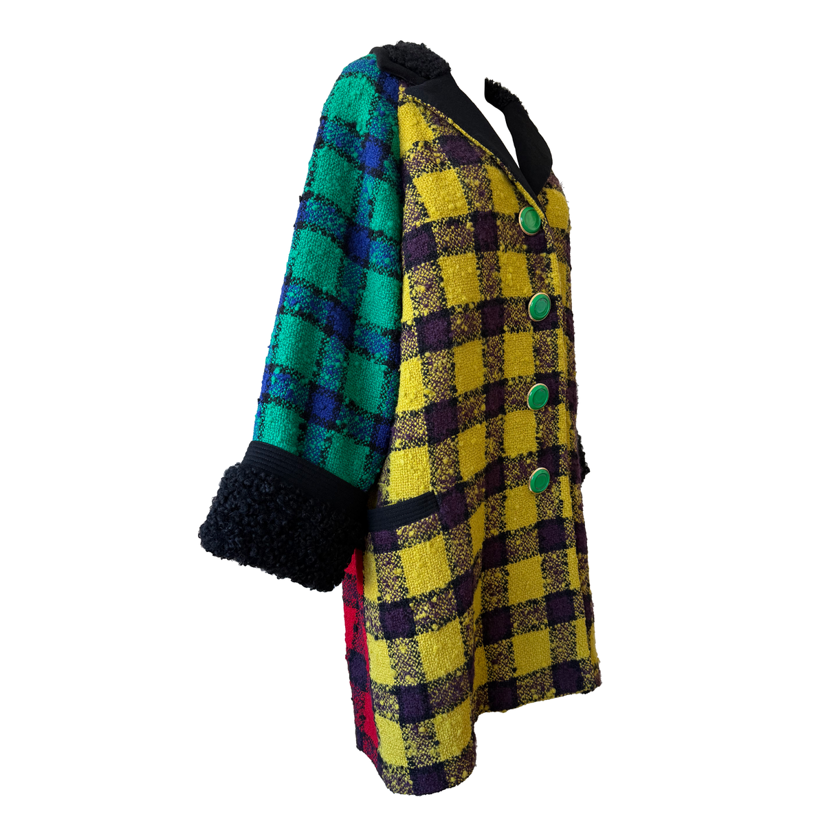 Gianni Versace AW 1991 Plaid Coat
