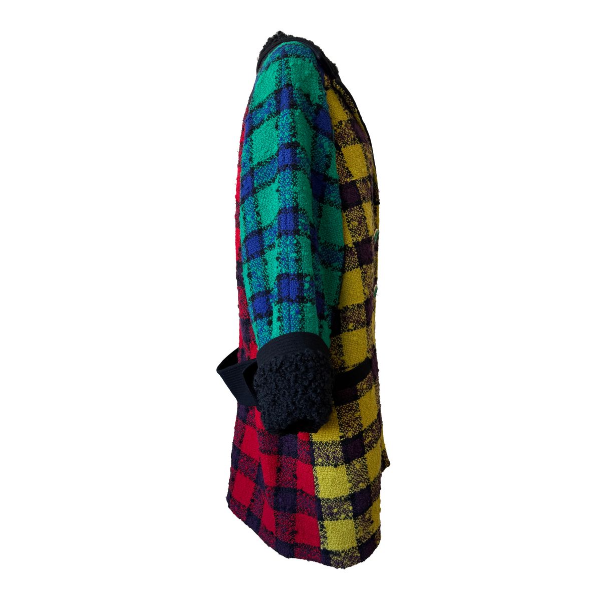 Gianni Versace AW 1991 Plaid Coat