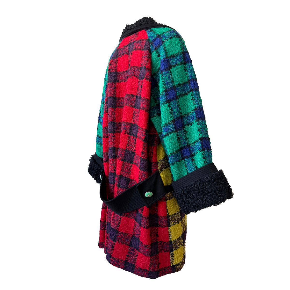 Gianni Versace AW 1991 Plaid Coat