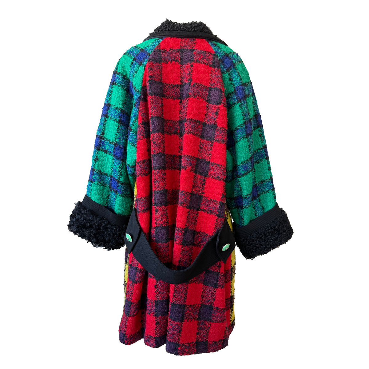 Gianni Versace AW 1991 Plaid Coat