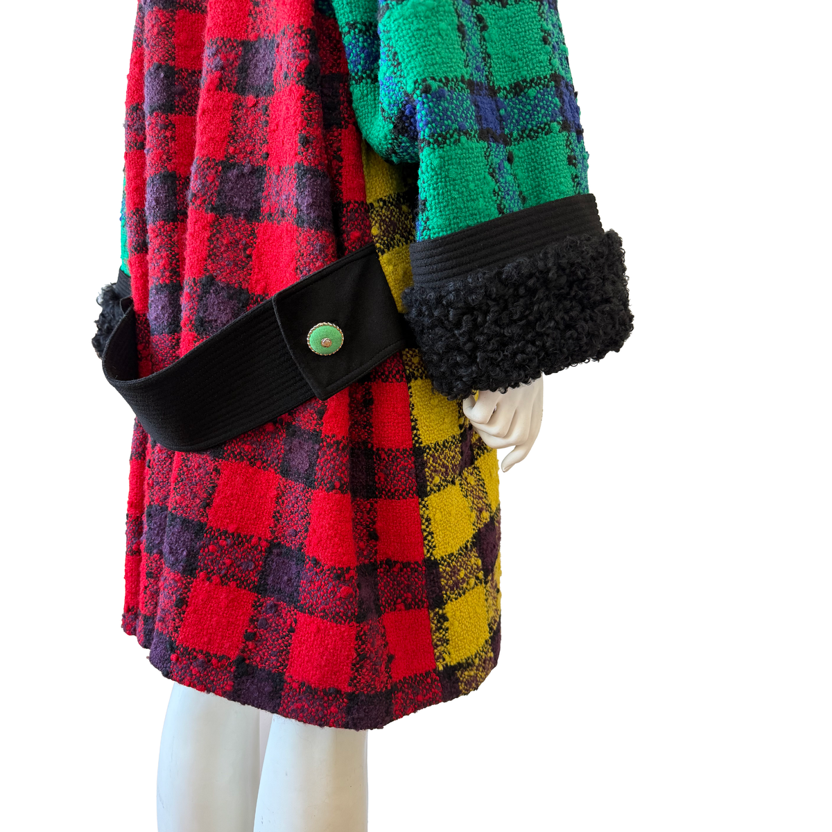 Gianni Versace AW 1991 Plaid Coat