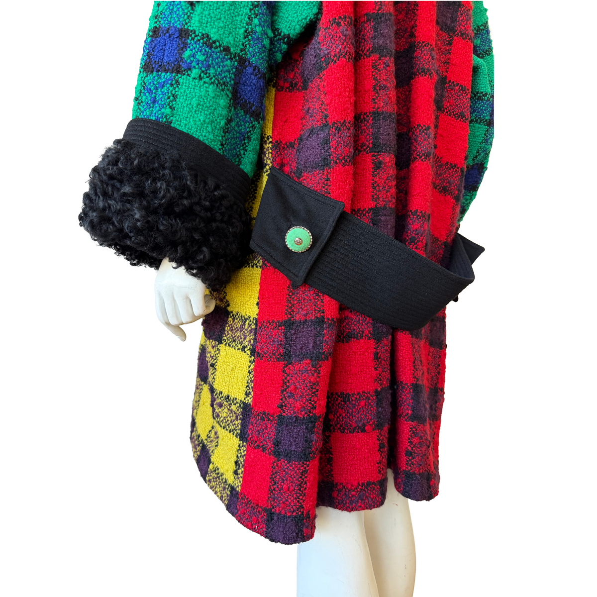 Gianni Versace AW 1991 Plaid Coat