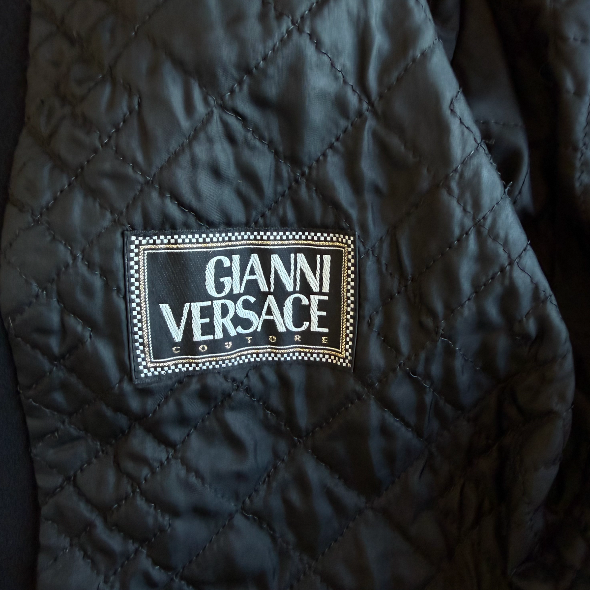 Gianni Versace AW 1991 Plaid Coat