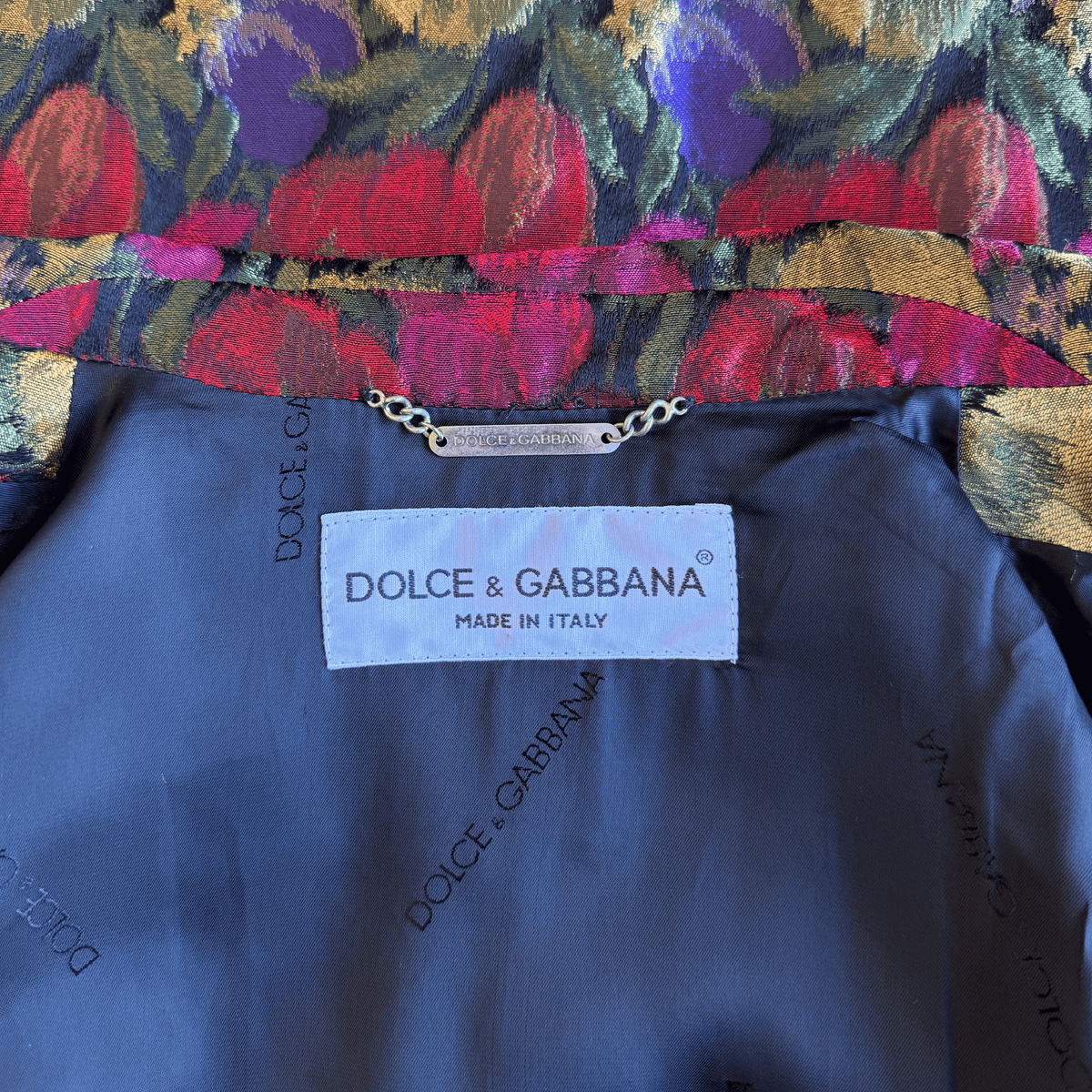 Dolce & Gabbana Floral Jacquard Coat