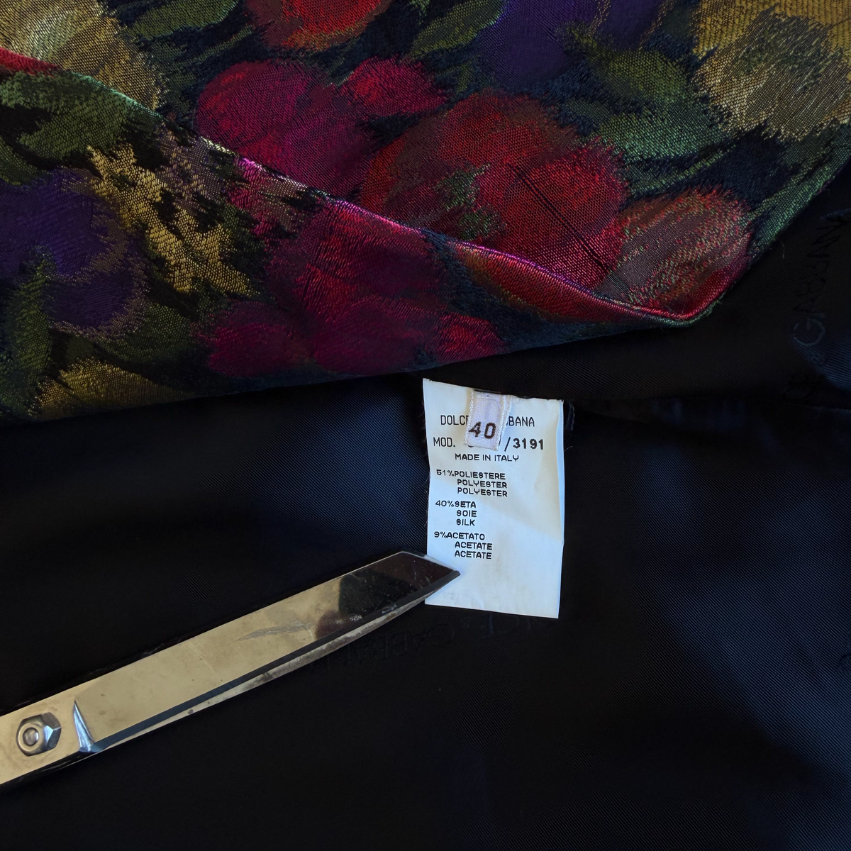 Dolce & Gabbana Floral Jacquard Coat