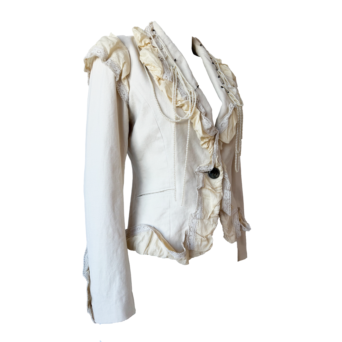 Issey Miyake AW 2005 Ruffled Pearl Jacket