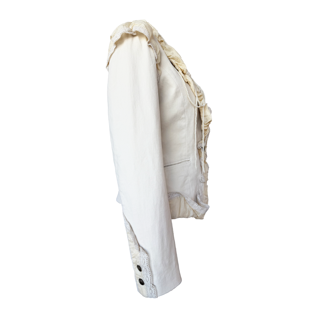 Issey Miyake AW 2005 Ruffled Pearl Jacket