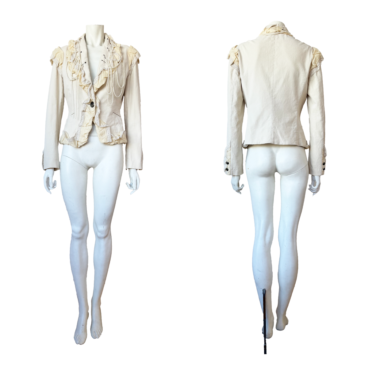 Issey Miyake AW 2005 Ruffled Pearl Jacket