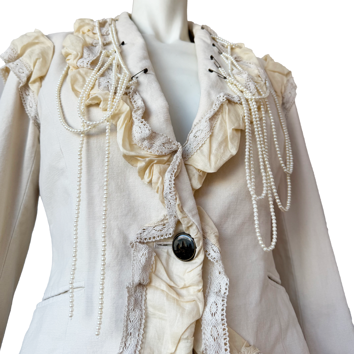 Issey Miyake AW 2005 Ruffled Pearl Jacket