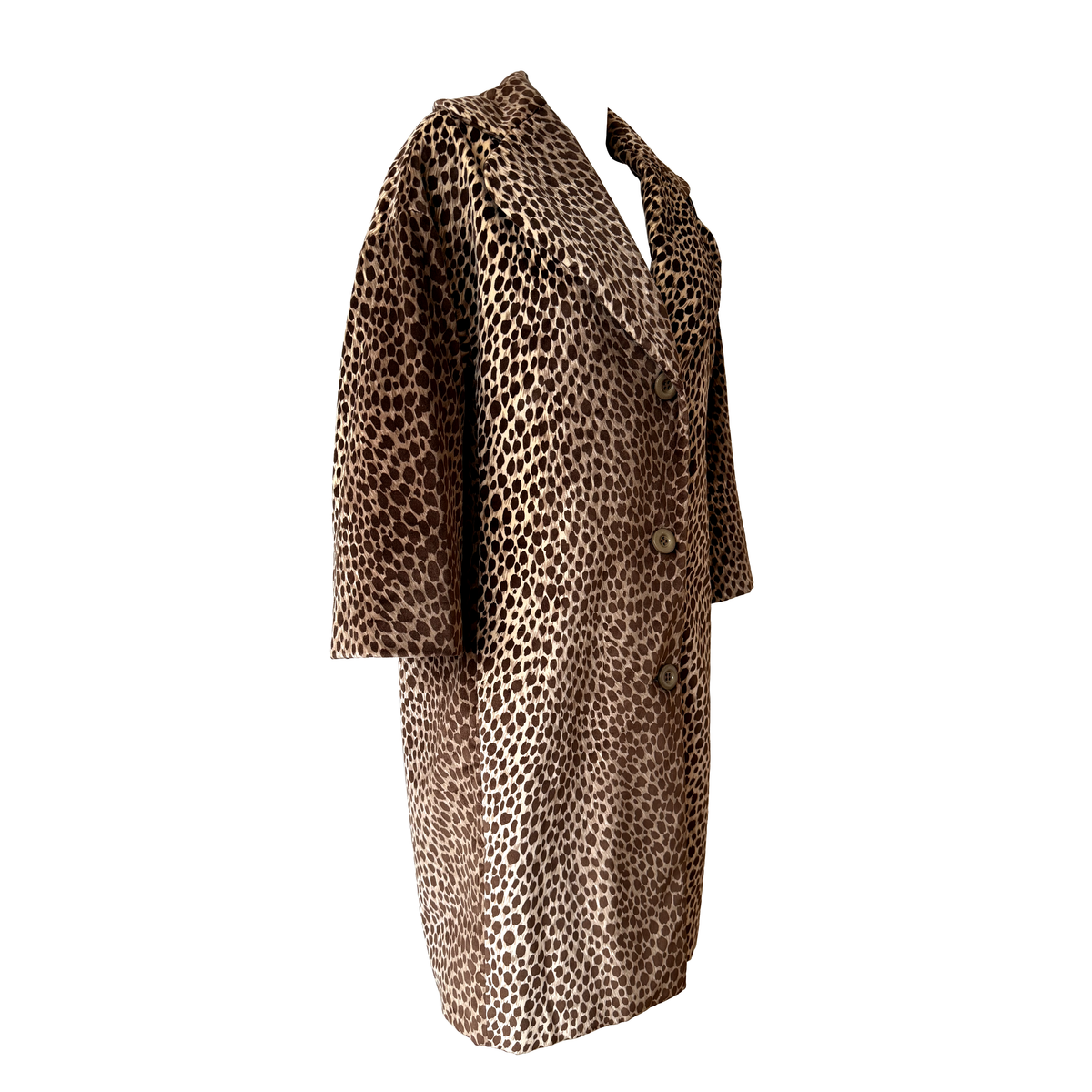 Dolce & Gabbana AW 1996 Leopard Printed Velvet Coat