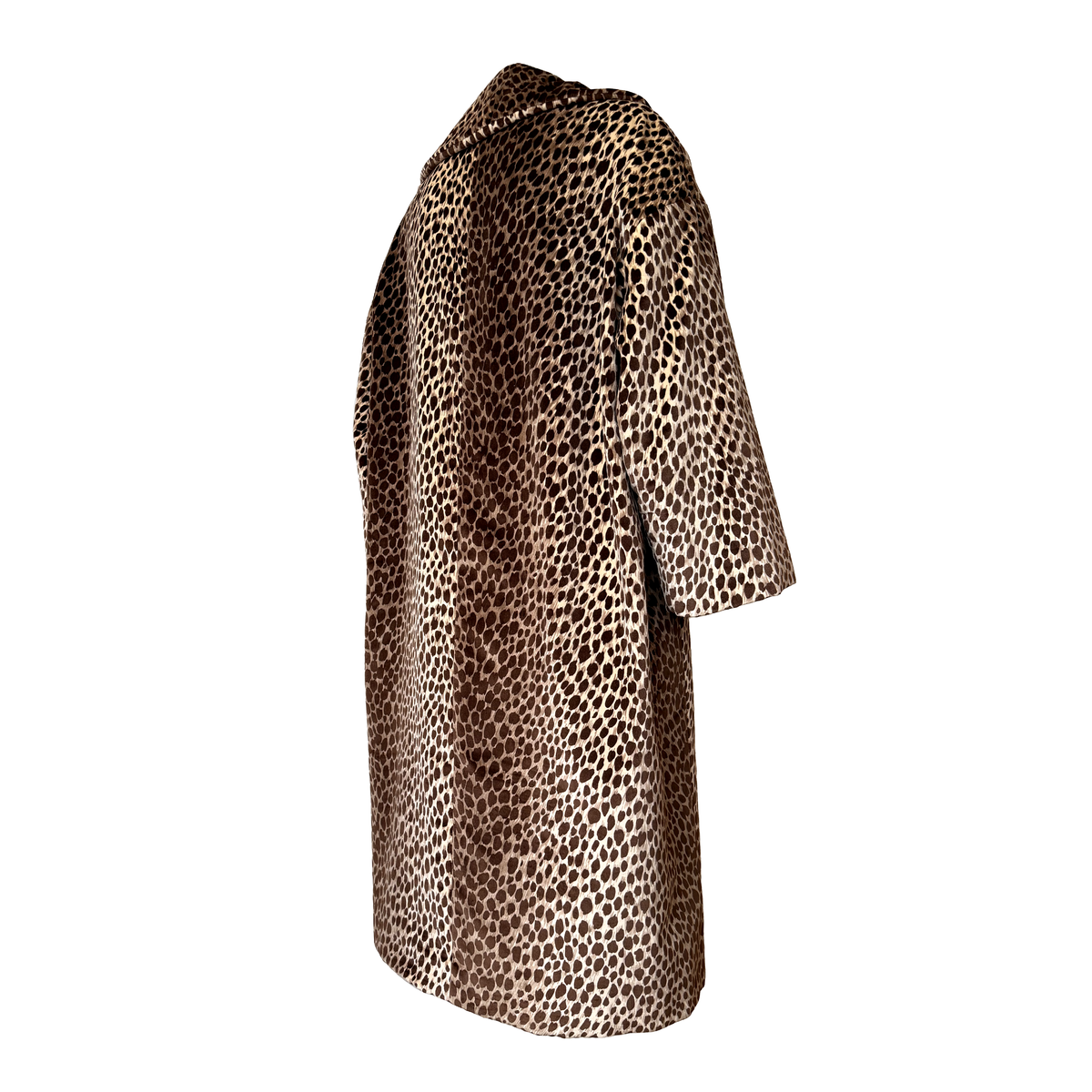 Dolce & Gabbana AW 1996 Leopard Printed Velvet Coat