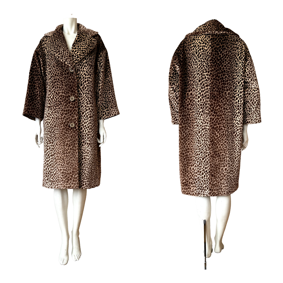 Dolce & Gabbana AW 1996 Leopard Printed Velvet Coat