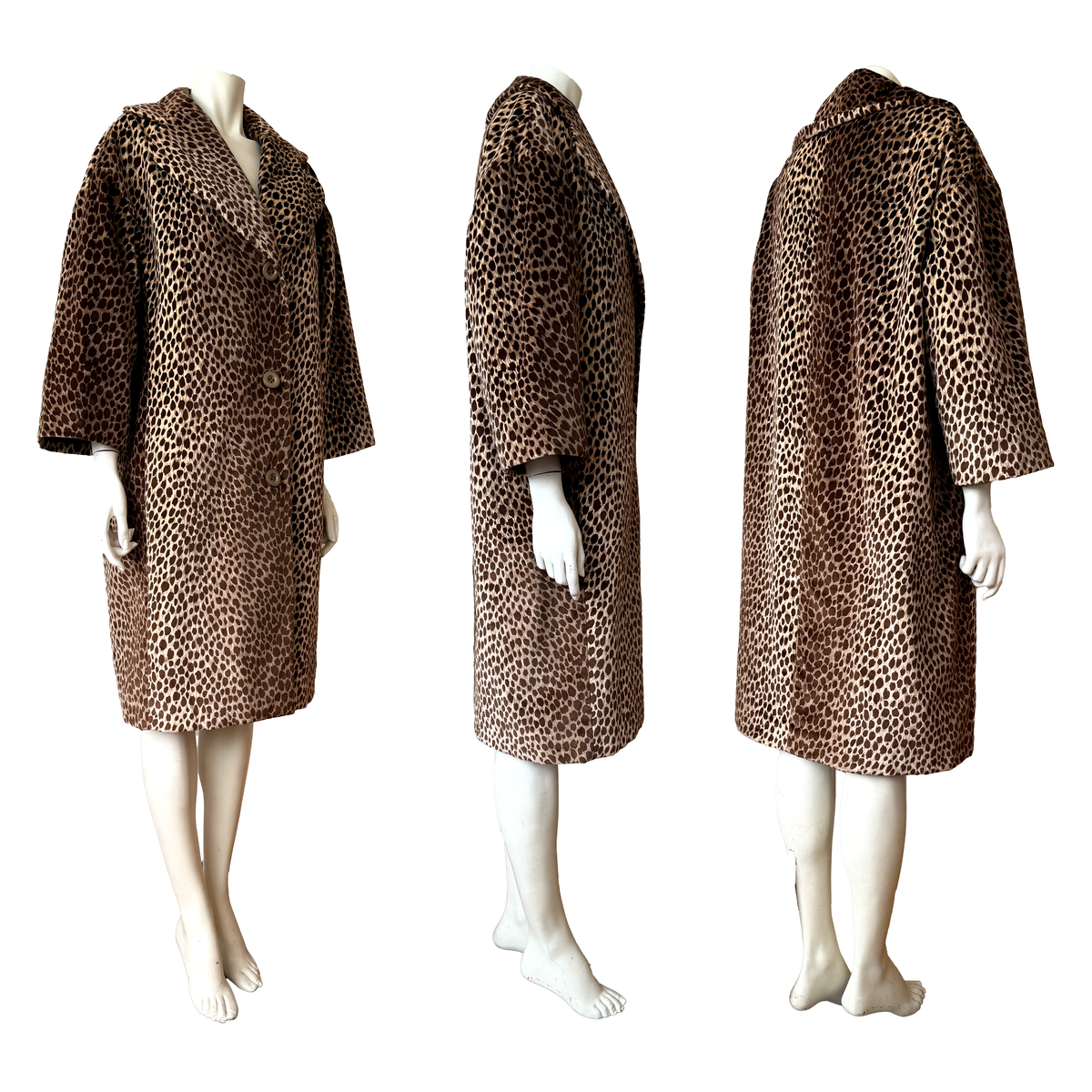 Dolce & Gabbana AW 1996 Leopard Printed Velvet Coat